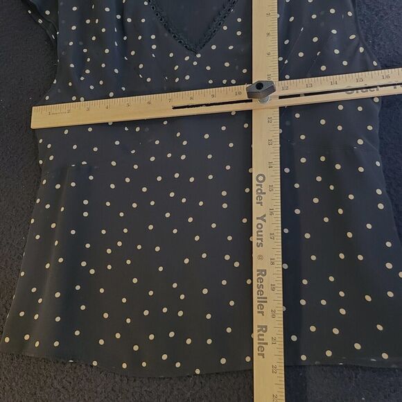 Apostrophe Womens Blouse Multi-Color Size 4P 100% Polyester Cap Sleeve Pullover - Picture 3 of 10